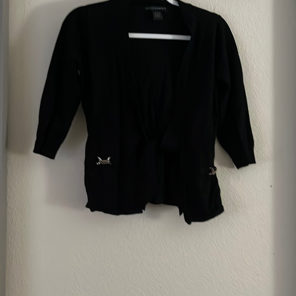 Black cardigan